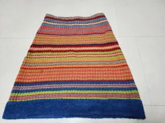 オイリリー マルチカラー バンディング ウールニットスカート ポール1262