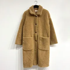 裏地ムートン ボア ロング コートジャケット