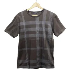 Burberry Black Label(バーバリーブラックレーベル) 半袖Tシャツ サイズ2 M メンズ - ダークブラウン×ダークグレー チェック柄