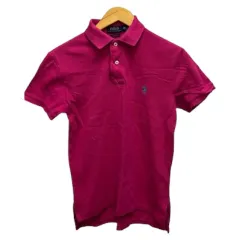 ポロ バイ ラルフローレン Polo by Ralph Lauren ポロシャツ 半袖 ロゴ 無地 XS ピンク