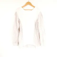 美品 Gabardine K.T ギャバジンK.T 72-20BG04 デザインプルオーバー 9 コットン 長袖 ミニ裏毛 レディース AN2249A49 