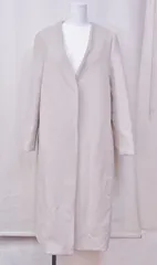 【188953】FRAY I.D フレイアイディー  ノーカラーコート　チェスターコート  F アイボリー