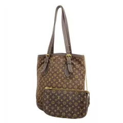 【5pd6590】ルイヴィトン トートバッグ モノグラム・ミニラン バケットPM M95226 エベヌ【中古】レディース