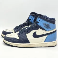 ナイキ エア ジョーダン 1 レトロ ハイ オブシディアン UNC (265)