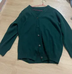緑 カーキ 緑 ニット カーディガン