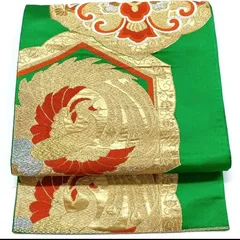 ［5140］袋帯 華紋鳳凰文様 金銀糸 六通 正絹 着物 フォーマル