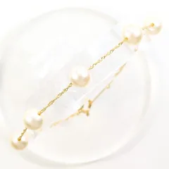 K18YG　ブレスレット　bracelet　パール（真珠）　総重量約1.7g　約17.5cm