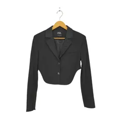 ザラ ZARA クロップド2Bテーラードジャケット レディース  S