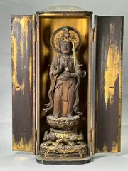 古美術　仏像 菩薩像　木彫 2026年最新】木彫 仏像 古いの人気アイテム - メルカリ