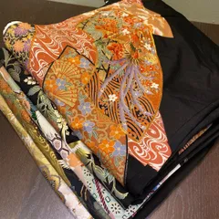 【まとめ売り】正絹留袖5枚 リメイク素材　ハンドメイド向け