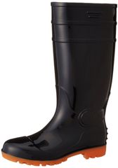 [富士手袋工業] 安全長靴 黒・白 耐油 ロング PVC 先芯入 8893 メンズ