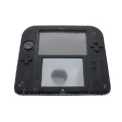 【美品】任天堂 2DS ブラック 本体 充電器・ソフト（とびだせ どうぶつの森）付き／動作確認済み