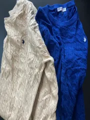 U S ポロ ポロ ケーブル編み バギーニット 110 2点