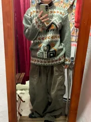 ウール 100% ヴィンテージニット ウール 100%