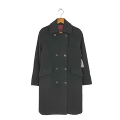 オールドイングランド OLD ENGLAND 裏地玉虫 ウールカシミヤ ダブルブレストコート レディース UK：36 のサムネイル