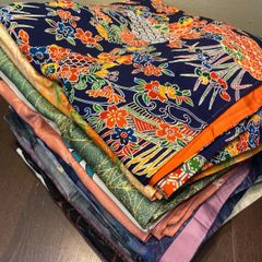まとめ売り】正絹大島紬7枚 リメイク素材 ハンドメイド向け - メルカリ