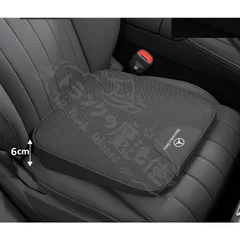 【新品未使用】★メルセデス・ベンツ★ブラック★6CM車用 座布団 シートアップクッション シートクッション 座席シート 視野が広がる 低反発クッション レーヨン生地 CZ1D1225046