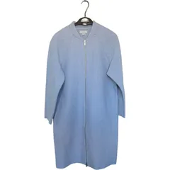 ZK8  【COS】H&M  コス  ロングコート フルジップ 起毛素材 ブルー ライトブルー 水色 レディースus4