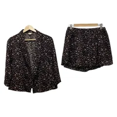 JOURNALSTANDARD(ジャーナルスタンダード) レディースパンツスーツ レディース - 黒×ダークブラウン×白 シースルー