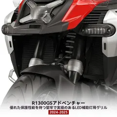 【送料無料】BMW R1300GS Adventure/ADV（R1300GSアドベンチャー）2024-2025対応 ウインカー用 ガード グリル 保護カバー 左右セット 金属製 ブラック 粉体塗装 飛び石?枝対策 取外し簡単のサムネイル