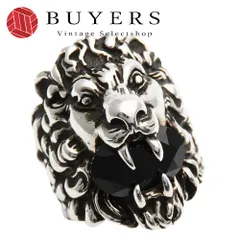 【中古】 グッチ リング・指輪 ライオンヘッド 23 シルバー925 約27.7g シルバー アニマル ストーン アクセサリー メンズ 男性 GUCCI