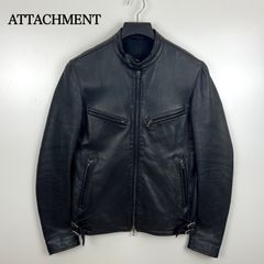 ATTACHMENT】ライダースジャケット サイズ3 ブラック 日本製 - メルカリ