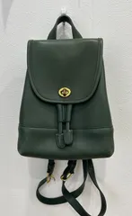 【希少】COACHオールドコーチ　リュック　グリーン　レザー