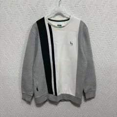 麻136 ヘジス メンズ バイカラー スウェット 95