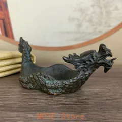 龍　ドラゴン　文鎮　銅器 高岡銅器 蝋型鋳銅文鎮 龍文鎮 龍文 二上常太郎 二上元威 共箱 共布