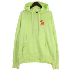 ナイキ NIKE ロゴ スウェットパーカー プリント グリーン系 XXL