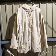 1351 Eddie Bauer ナイロンジャケット ベージュ M エディーバウアー フルジップ 古着卸 アメリカ仕入