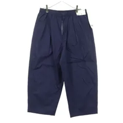 未使用 UNIQLO U ユニクロユー パラシュート クロップドパンツ XXL ブルー系 レディース 古着