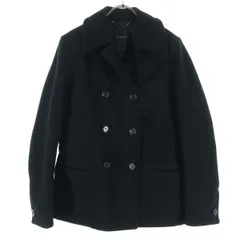 美品 green label relaxing グリーンレーベルリラクシング 長袖 ピーコート S ブラック レディース 古着