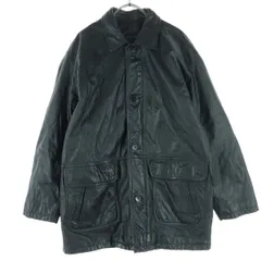 LATEST FASHION ING 長袖 レザージャケット L ブラック メンズ 古着
