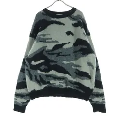 JOURNAL STANDARD ジャーナルスタンダード 迷彩柄 長袖 セーター M グレー カモフラ メンズ 古着