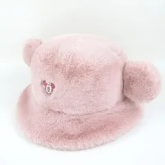 東京ディズニーリゾート ミッキー ハット 耳付き モコモコ ファンキャップ キャラクター グッズ 帽子 レディース 58cmサイズ ピンク Disney 【中古】