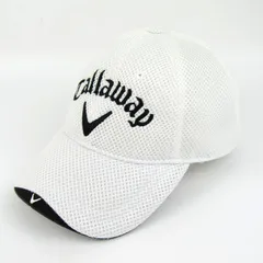 キャロウェイ キャップ ロゴ ゴルフ 帽子 ブランド メンズ ﾌﾘｰ 57-59cmサイズ ホワイト Callaway 【中古】のサムネイル