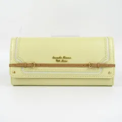 サマンサタバサ プチチョイス 長財布 フラワーベルトモチーフ ウォレット ブランド レディース イエロー Samantha Thavasa 【中古】