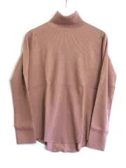 【220627】BEIGE, ベイジ  クリーニング済　タートルニット　薄手  4 ピンク