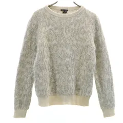 theory セオリー レオパード 長袖 セーター S グレー ニット ヒョウ柄 レディース 古着