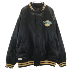 VISION STREET WEAR ヴィジョンストリートウェア バックロゴ リバーシブル スタジャン LL ブラック メンズ 古着