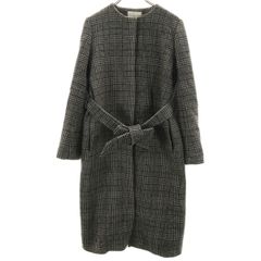 トラディショナルウェザーウェア ウール キルティングコート 34 グレー