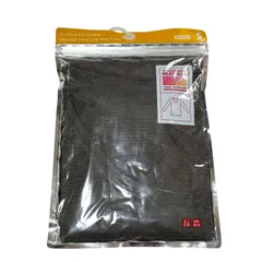 ユニクロ ヒートテック VネックT（長袖）Sサイズ ブラック/ダークグレイ/レッド レディース