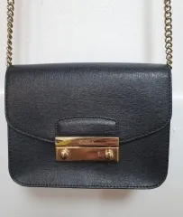 フula ブラック ミニ チェーン クロスバッグ