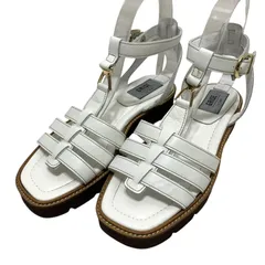 【美品】ルタロングリーズ (23) グルカサンダル ストラップ フラット ベルト 希少デザイン