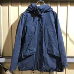 1357 TOMMY HILFIGER モッズコート ネイビー S トミーヒルフィガー  フルジップ 古着卸 アメリカ仕入