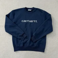 S カーハート WIP ネイビー スウェット 1223T2