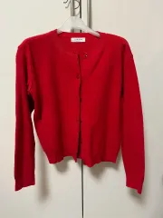 レディースカーディガン レッド