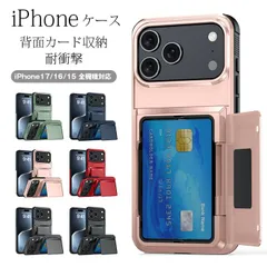 iPhone17 ケース 未使用 背面カード iPhone17Pro iPhone16 ケース カード収納 iPhone air iPhone17 ProMax 耐衝撃 Phone16 Pro 15 Plus iPhoneケース shoujike46