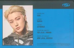 ATEEZ THE WORLD EP.1:MOVEMENT SAN IDカード A